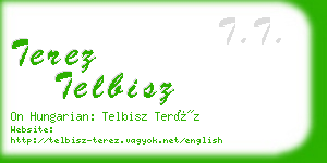 terez telbisz business card